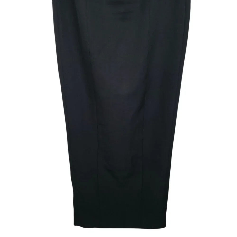 Sau Lee Imani Gown Black Tassel Strapless Keyhole Maxi Dress Size 10 - Picture 6 of 11